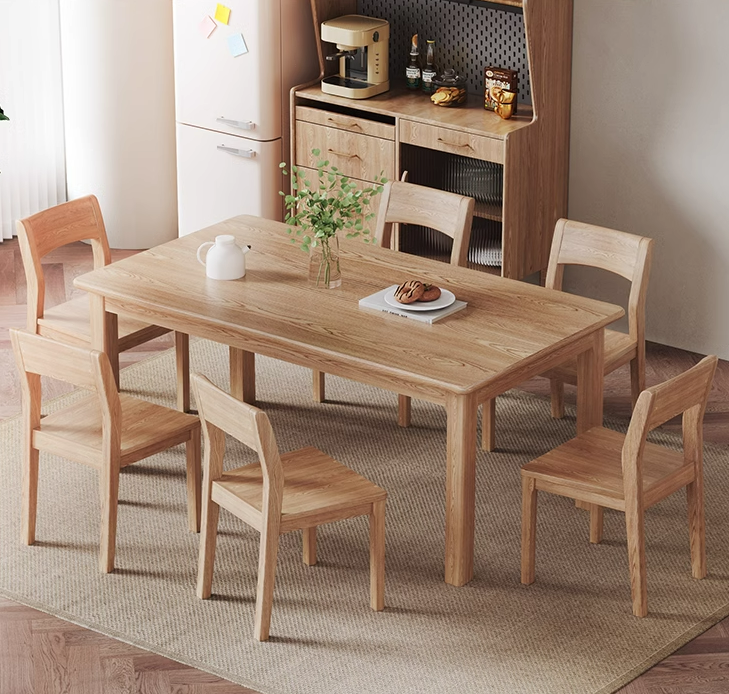 Buy Nordic Solid Wood Dining Table And Chairs Set For Small Households ...