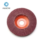 Stock lots 4'' emery cloth Flap Disc Durable Calcine Aluminum Abrasive Flexible Flap Disc Grinding Sanding Disc 100mm