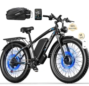 New 5000W Dual Motor Electric Bike Long Range Ebike for Adults 40-45MPH 100 Miles Fat Tire
