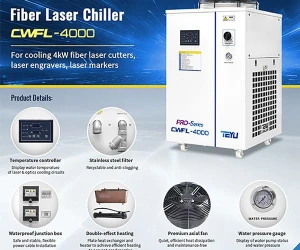 Industrial Laser Chiller for 4000W Fiber Laser Cutter Engraver Marker