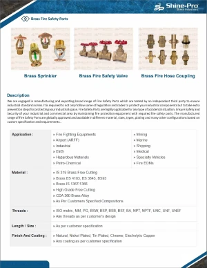 Brass Fire Safety Parts