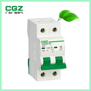 MCB DZ47-63 C63 C20 C16 C32 2p electrical miniature circuit breaker for Solar Energy System