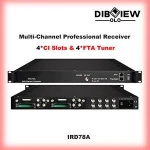 8 Frequenices FTA CAM Encrption Professional DVB-C/T/S/S2 ISDBT IRD Multi-Channel CI Receiver For DTV Headend System
