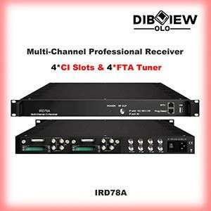 8 Frequenices FTA CAM Encrption Professional DVB-C/T/S/S2 ISDBT IRD Multi-Channel CI Receiver For DTV Headend System