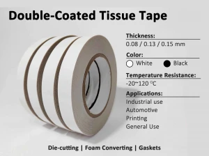 Double Sided Tissue Tape, non woven tape