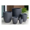 Modern floor mounted ornamental flowerpot outdoor garden pots concrete flower pot