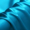 turq silk charmeuse satin fabric solid dyed