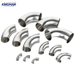 Sanitary 45°/90°/180° Weld Elbow Stainless Steel 304 316L