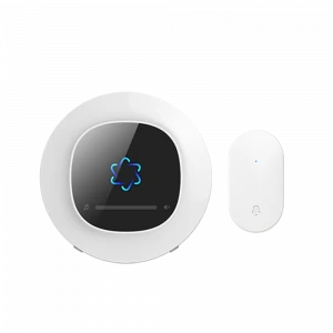 Self Powered  Wireless Doorbell - No Battery Required Doorbell Chime with 1 Receivers,500Feet/ 180 Meter Receiving Range, IP44 Waterproof Level, 4 Levels Volume, 58 Ringtones