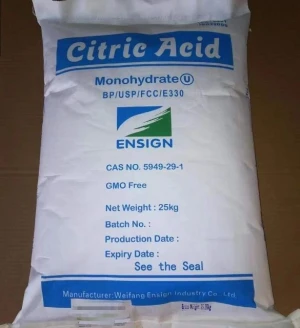 Monohydrate/Anhydrous Citric Acid High Quality 99.9% Food Grade CAS: 5949-29-1