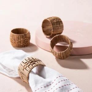 Napkin Rings Made Of Bamboo Wood
