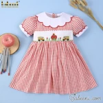 School bus hand smocked girl dress - BB1435