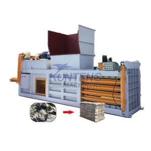 Waste Carton Packing Machine Horizontal Hydraulic Garbage Balers Compressors