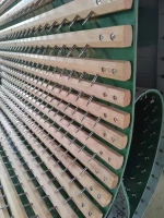 Leather board wooden oblique needle curtain for bag opener