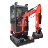 hydraulic crawler minibagger 1 ton gasoline mini excavator small digger 1000kg with CE