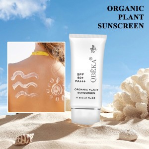 OEM Sunscreen Long Lasting Water Resistant Sun Protection Cream Natural UVA UVB UV Ray Organic Spf 50+ Defense