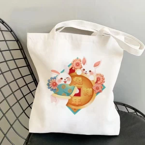 Top Quality Wholesale Custom Tote Bag With Custom Printed Logo Canvas Shopper Bag