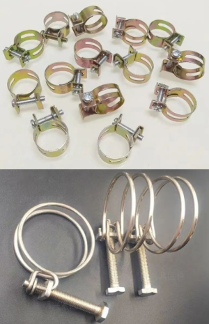 Stainless steel double wire throat clamp