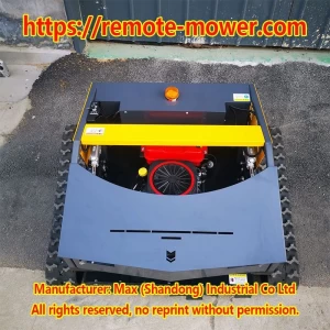 High efficiency Crawler Slope Mowers with remote controlled brush cutter