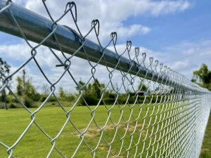 Galvanized Chain Link Fence, Diamond Mesh Cyclone Fencing for Garden, Sport Field & Yard Security