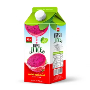 high-quality red dragon fruit juice from RITA beverage manufacturing