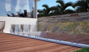 Swimming pool railings