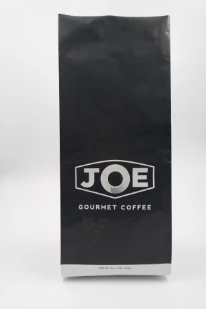 laminated coffee bag side gusset pouch with valve and tin tie