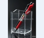 100% Acrylic Pencil Holder clear desktop organizer tray storage tray