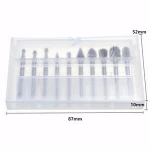 10pcs 3.175mm HSS Routing Router Bits Burr Milling Cutter For Dremel And Rotary Engraving Machine Tools Accessories