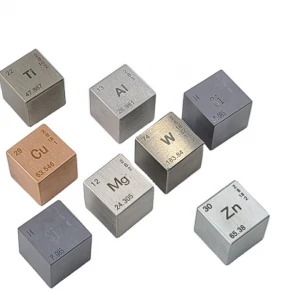 10x10x10mm Polish Tantalum Metal Cube 99.9% 10mm 25.4mm Table Cube