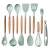 Import 12 Pieces In 1 Set Silicone Kitchen Cooking Tools Stand Kitchenware Spatula Silicone Kitchen Utensils Set With Wooden Handles from China