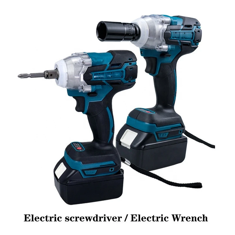 18V Makita Battery Industry Cordless Brushless Electric Wrench High Torque 520N.M Electric Impact Wrench