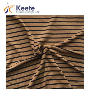 190gsm 170cm stripe stretchable rayon cotton fabric for summer cloth