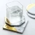 Import 1PCS Marble Cup Mat Gold Marble Coaster Cup Mat Octagon Placemat Pad  wholesale from China