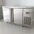 Import 2 door stainless steel mobile Refrigerated work table / under bar fridge / kitchen fridge from China