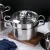 2 Tiers 24CM Stainless Steel Induction Steamer Cooking Pot