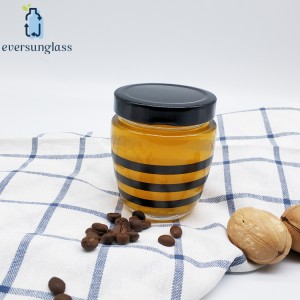200ml Threaded Glass Jar Honey Sealable Glass Bottle