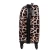 Import 2016 fashion leopard hotel ABS luggage trolley, travel bag trolley luggage leopard from China
