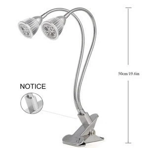 2018  Plant COB  Led Grow Light with Double Switch and 360 Degree Flexible Gooseneck for Indoor Plants Seedling Growing
