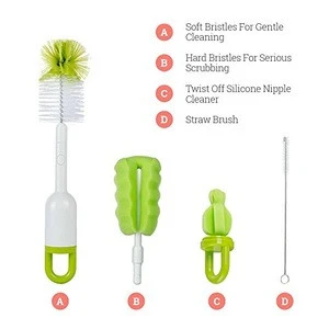 2019 Best Selling Baby Bottle Brush Cleaning Set/Bottle Cleaning Brush for cleaning All Kinds Of Baby Bottles &amp; Accessories