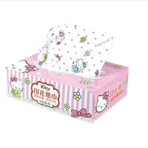 2019 Customized paper tissue box with your own logo