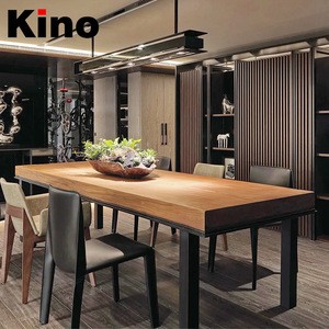 2019 New design fashion wood dining table,  cheaper solid wood bench outdoor