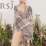 2020  High quality cashmere wool knit shawl classic British check scarf for Christmas Soft Smooth Feeling Spring/Autumn/Winter