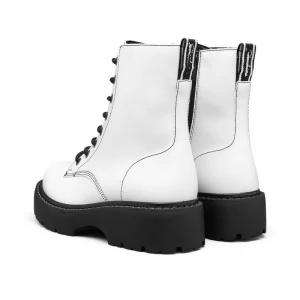 2020 high quality womens modern white work boots, motorcycle boots, womens fashion combat boots