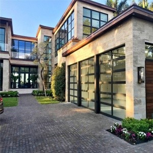 2020 Latest hot sale garage door modern glass garage door