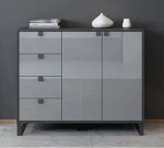 2020 Modern minimalist light luxury creative multifunctional living room dining room solid wood storage sideboard