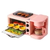 2020 New 3 In 1 Electric Breakfast Machine Multifunction Coffee Maker Frying Pan Mini Oven Household Bread Pizza Oven Frying Pan
