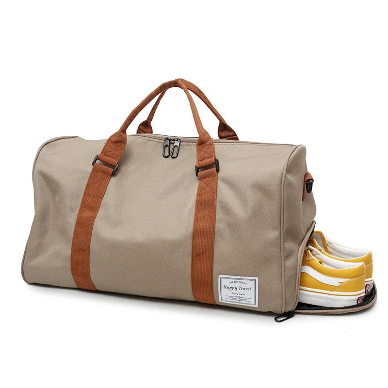 2020 New fashion luggage bag fitness  bag leisure sports travel handbag duffel bag with shoes compartment