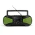 Import 2020 New portable battery solar hand crank powered  fm radio with MP3 music player from China