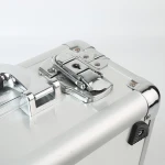 2020 Safty  Microphone Storage Box Aluminum With PU Foam Custom Handle